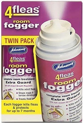 Johnsons 4 Fleas Twin Pack Room Fogger