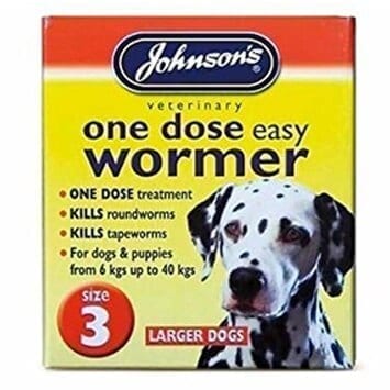 Johnsons One Dose Easy Wormer Size 3 (4 tabs)