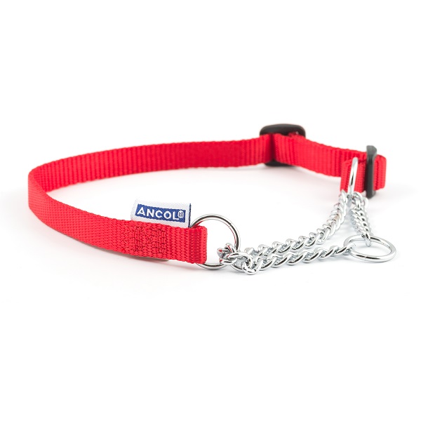 Ancol Nylon and Check Chain Collar 35-45cm - Image 2