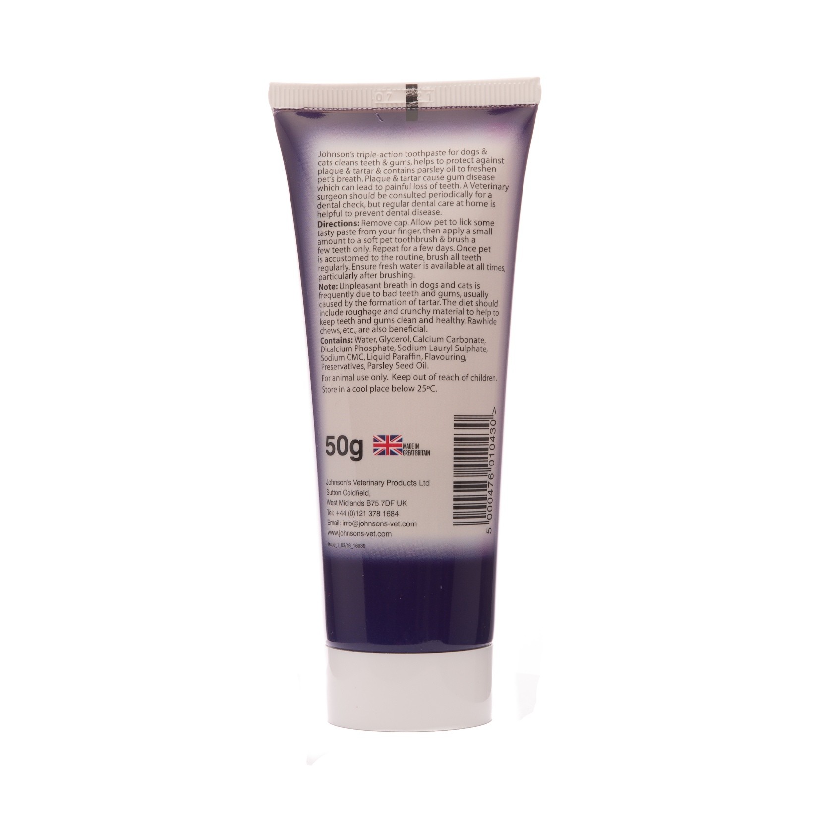 Johnsons Toothpaste for Dogs and Cats