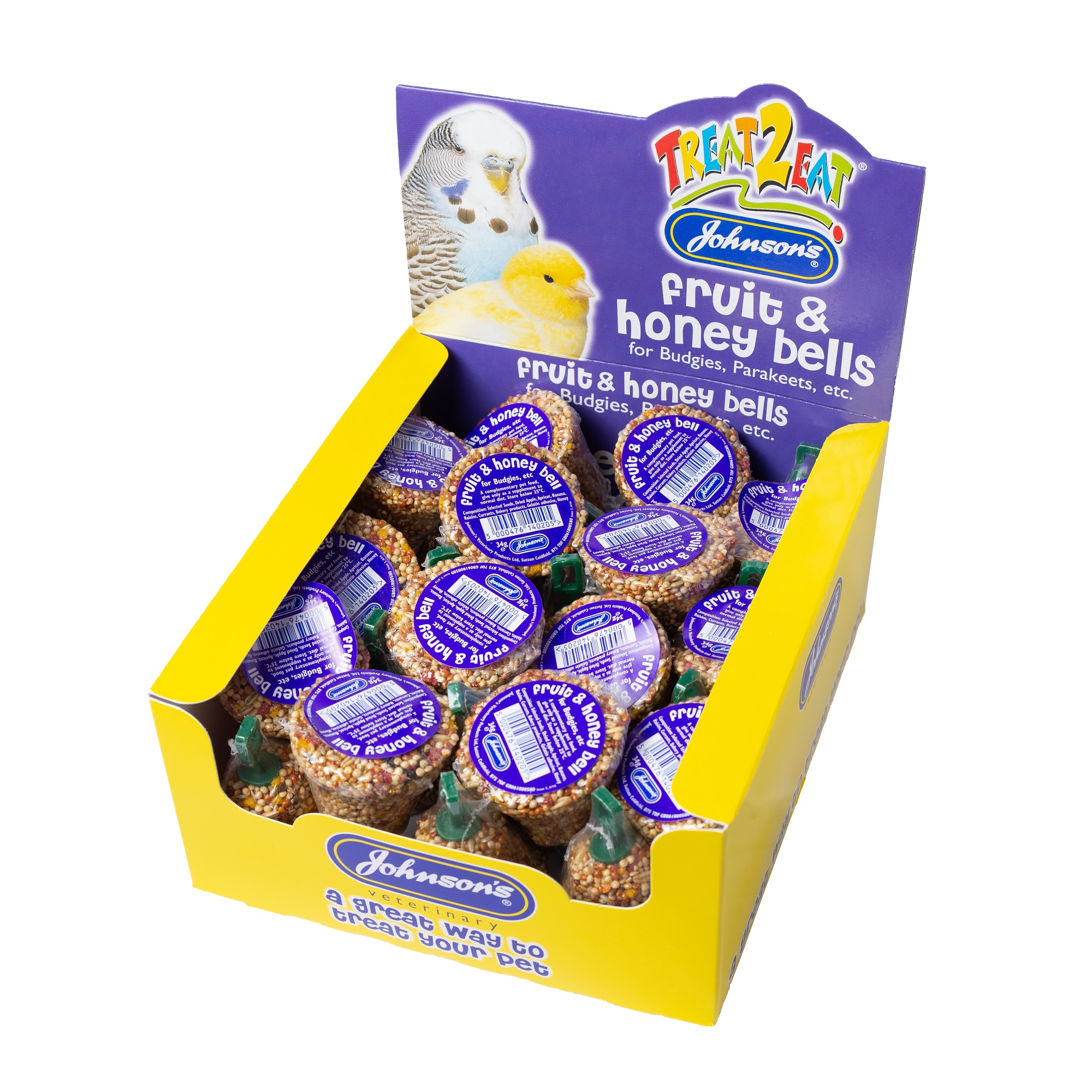Johnsons Fruit and Honey Bells for Budgies, Parakeets etc - Image 2