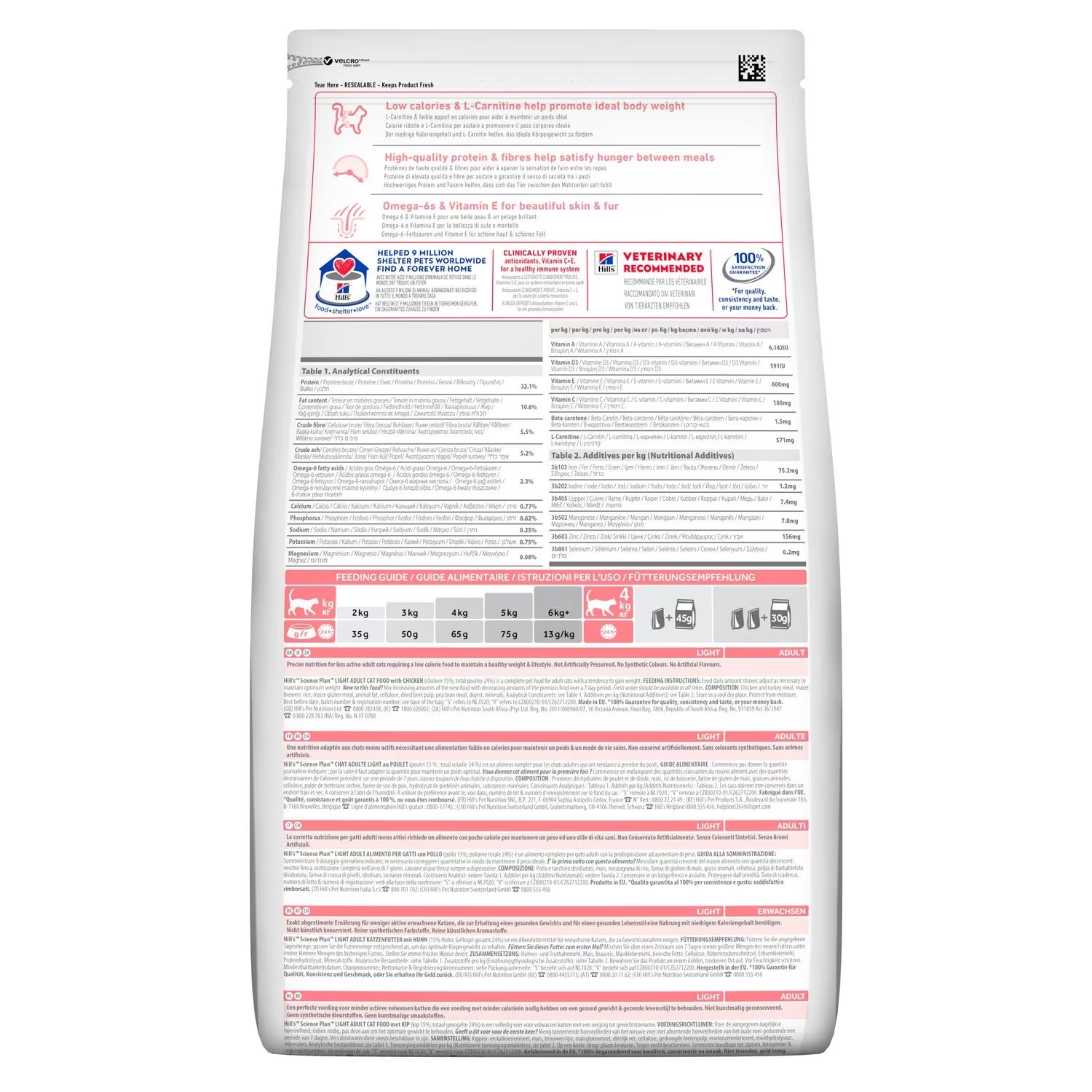 Hill's Science Plan Cat Adult 1-6 Light with Chicken 1.5kg - Image 2