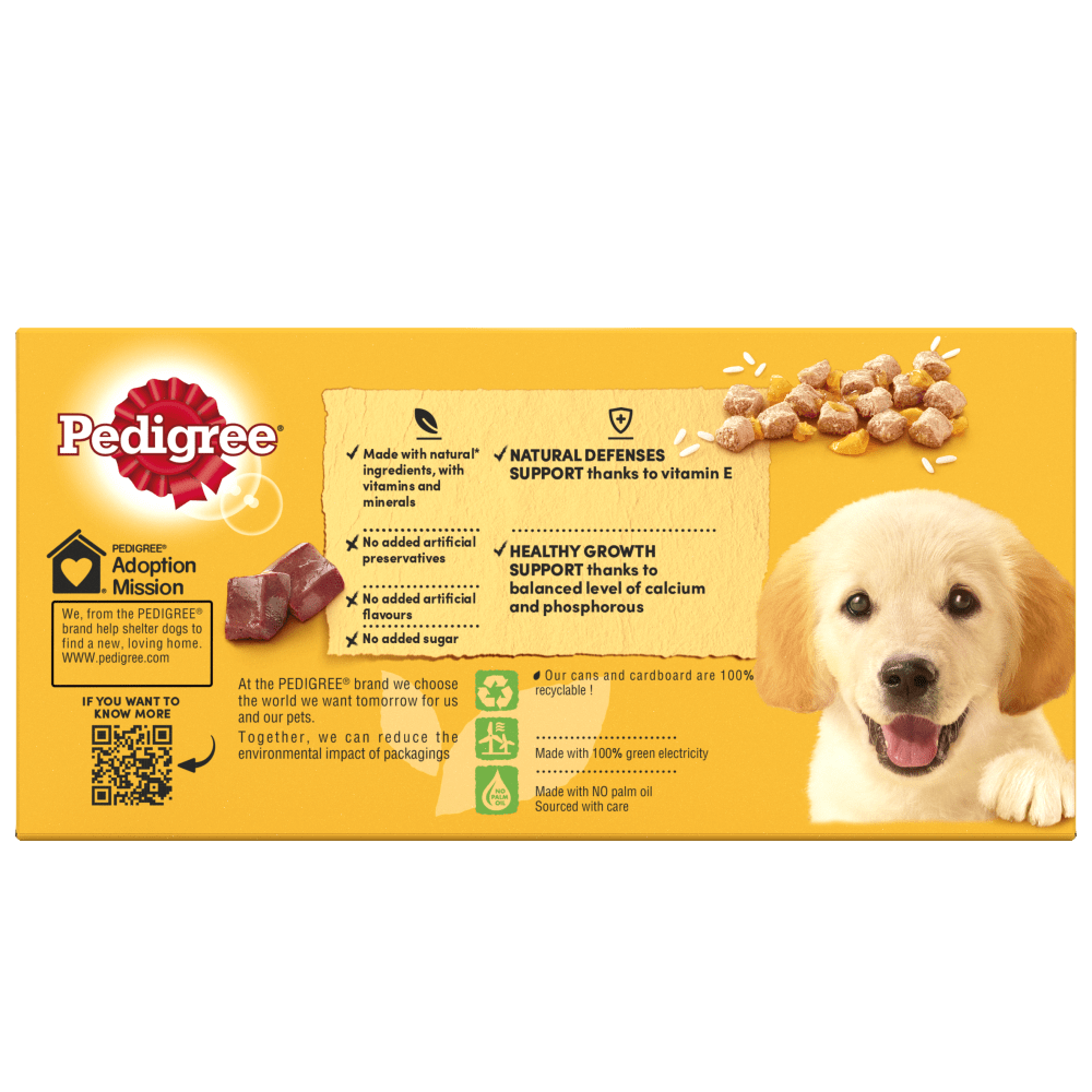 Pedigree Canned Dog Food Puppy Assorted in Jelly 6 x 400g - Image 5