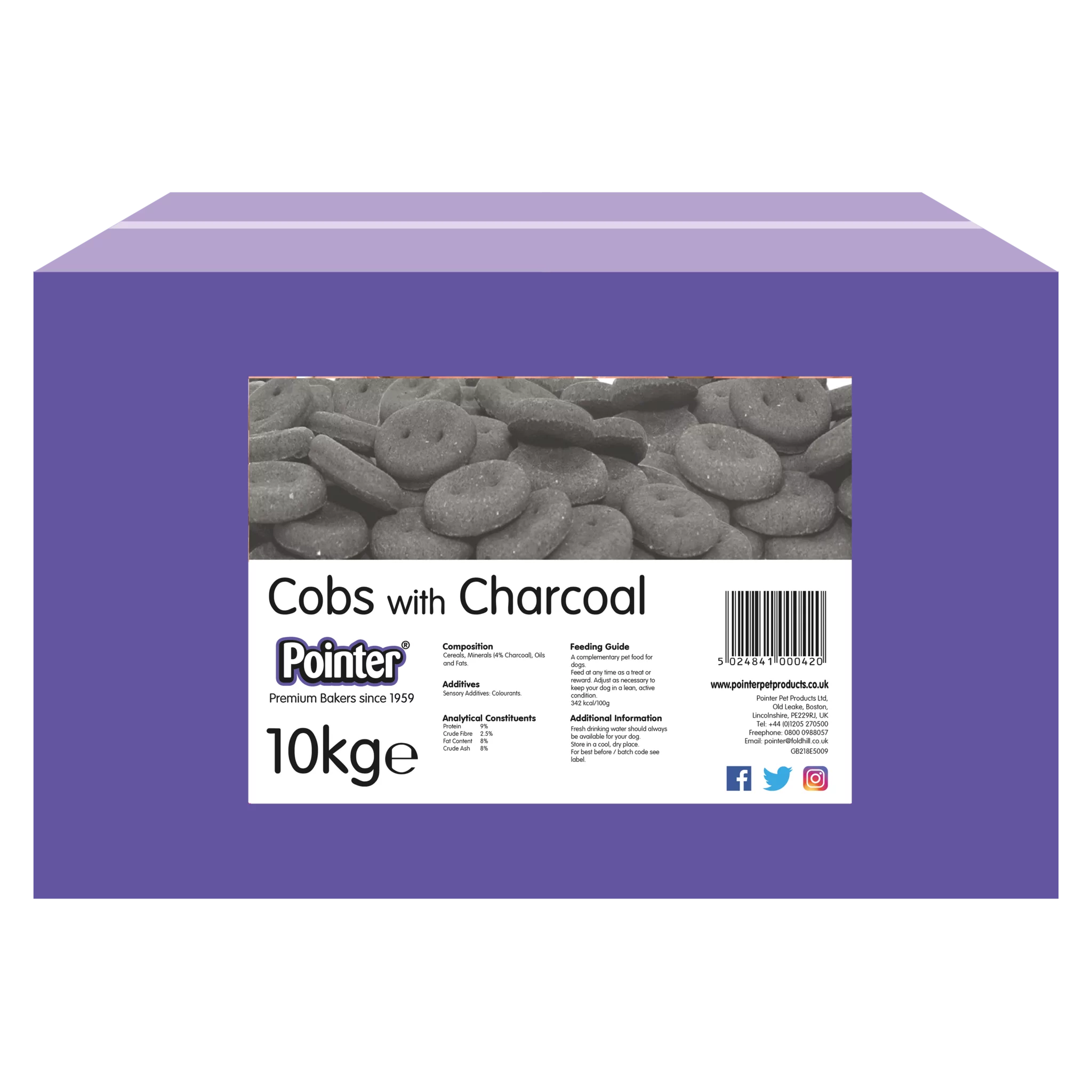 Pointer Charcoal Cobs 10kg