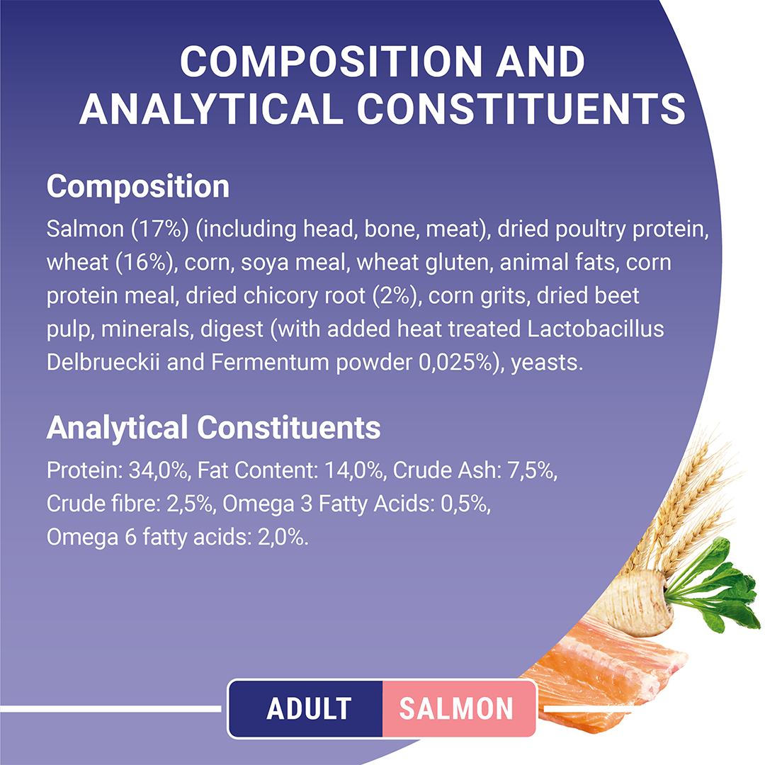 Purina ONE Adult Salmon and Wholegrain 3kg - Image 2