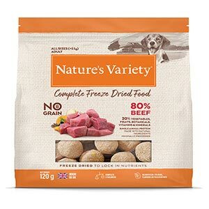 Natures Variety Freeze Dried Beef Dinner for Dogs 120g