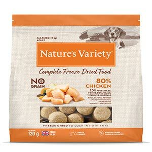 Natures Variety Freeze Dried Chicken Dinner for Dogs 120g