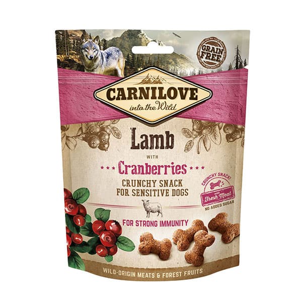 Carnilove Dog Lamb and Cranberries Crunchy Snacks