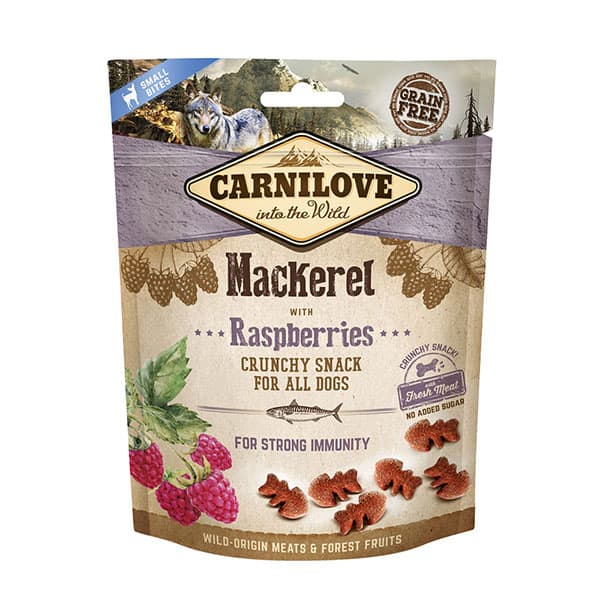 Carnilove Dog Mackerel and Raspberries Crunchy Snacks