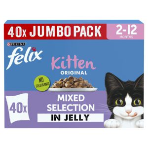 Felix Pouch Kitten Mixed Selection 40x85g
