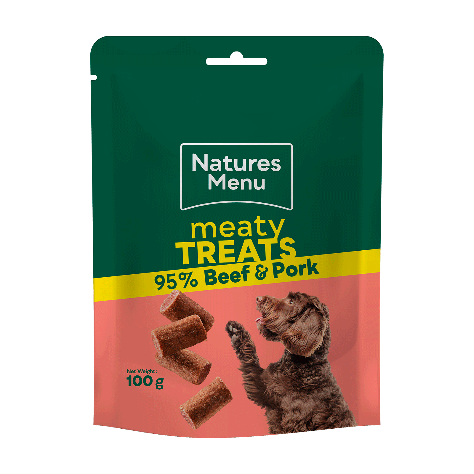 Natures Menu Dog Treats Beef & Pork 100g