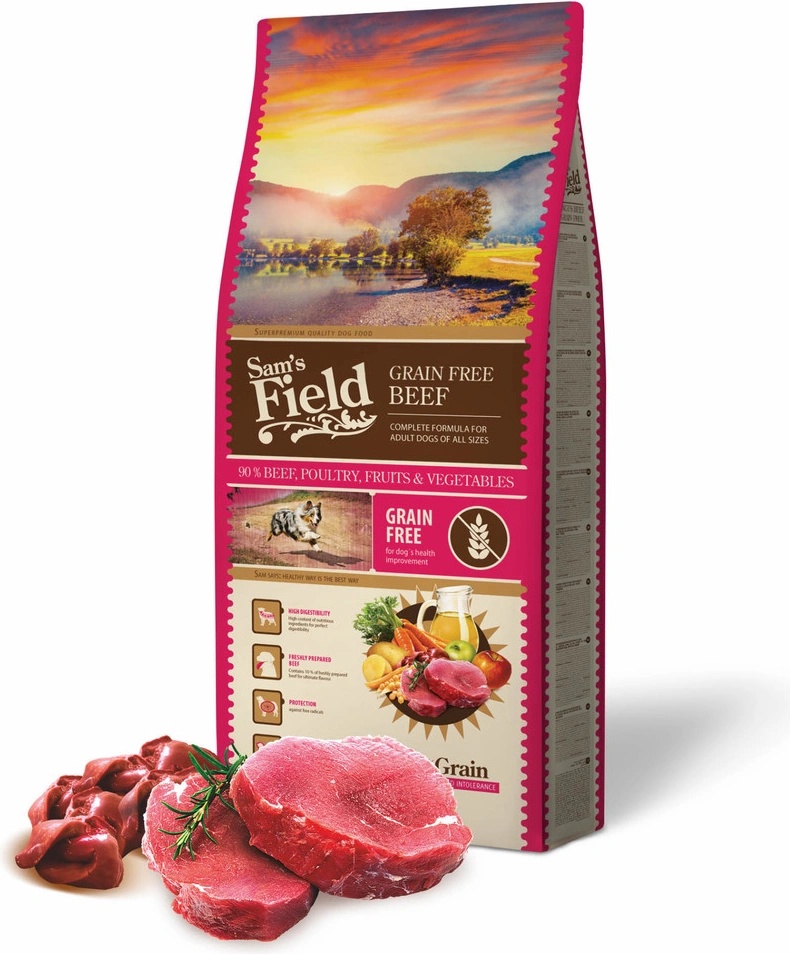 Sam's Field Adult Grain Free Beef 13kg - NEW!