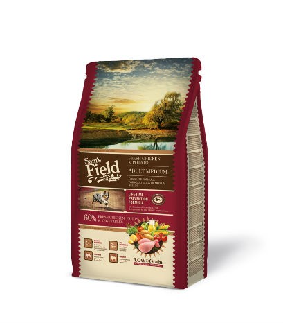 Sam's Field Adult Medium Breed Fresh Chicken & Potato 2.5kg - NEW!