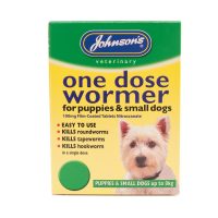 Johnsons One Dose Easy Wormer for Puppies & Small Dogs