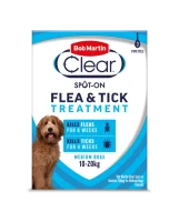 Bob Martin Clear Spot-on Flea treatment for Medium Dogs x 3 pipettes