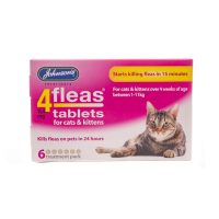 Johnsons 4 Fleas Cat 6 pack
