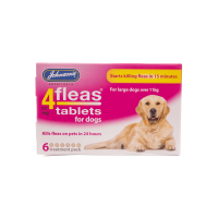 Johnsons 4 Fleas Tablets for Large Dogs